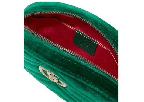 gucci marmont belt bag green|gucci marmont suede bag.